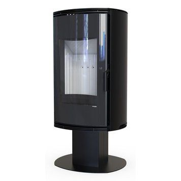 Сталева піч Defro Home ORBIS TOP Orbis Top Black фото