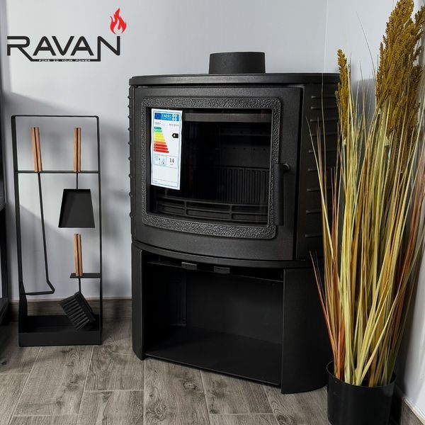 Чавунна піч-камін на дровах Ravan Deluxe 14 кВт Deluxe фото