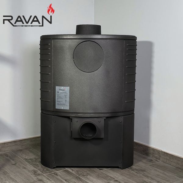Чавунна піч-камін на дровах Ravan Deluxe 14 кВт Deluxe фото
