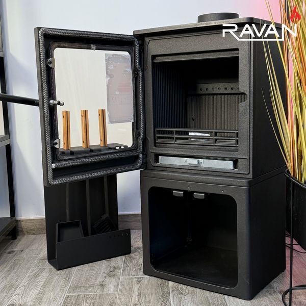 Чавунна піч-камін на дровах Ravan Magic 10 кВт Magic фото