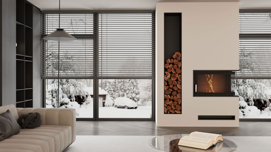 Камінна топка BOKAR 855045 R (14,5 kW) black ceramatex 845045b R фото