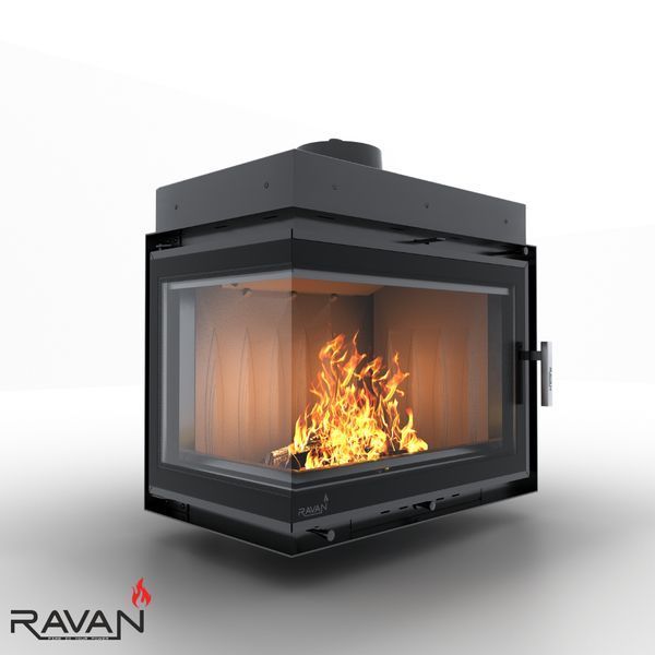 Камінна топка на дровах Ravan Чавунна кутова топка IMPERIAL 600 L 8 кВт IMPERIAL 600 L фото