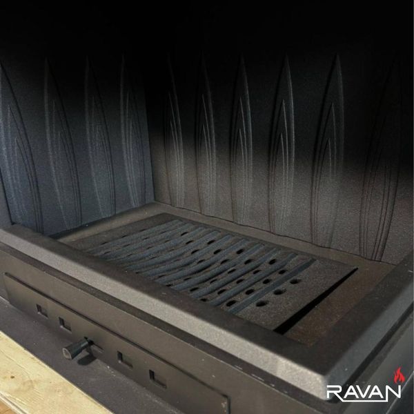 Камінна топка на дровах Ravan Чавунна кутова топка IMPERIAL 600 L 8 кВт IMPERIAL 600 L фото