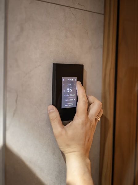 Пульт керування TOUCH SCREEN WiFi чорний + релейний блок (13,6-21 kW) 9_112176 фото