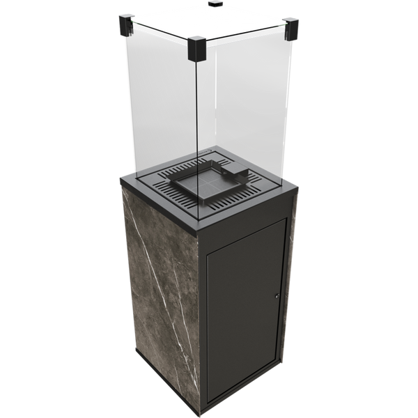 Газовий обігрівач Kratki PATIO керамограніт NATURALI PIETRA GREY - пульт PATIO/G30/37MBAR/Q/N/P/G фото