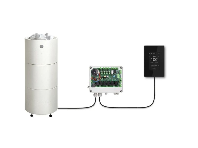 Пульт керування TOUCH SCREEN WiFi чорний + релейний блок (13,6-21 kW) 9_112176 фото