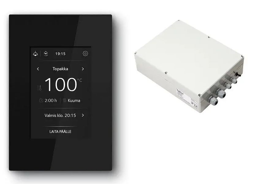 Пульт керування Tulikivi Touch Screen WIFI чорний для електрокам'янок 9_111567 фото