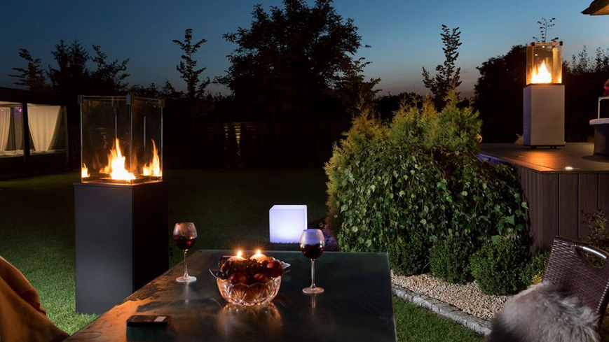 Газовий обігрівач Kratki PATIO керамограніт NATURALI PIETRA GREY - пульт PATIO/G30/37MBAR/Q/N/P/G фото