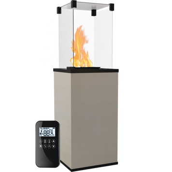 Газовий обігрівач Kratki PATIO MINI керамограніт FILO ORO - пульт PATIO/MINI/G30/37MBAR/Q/F/O фото