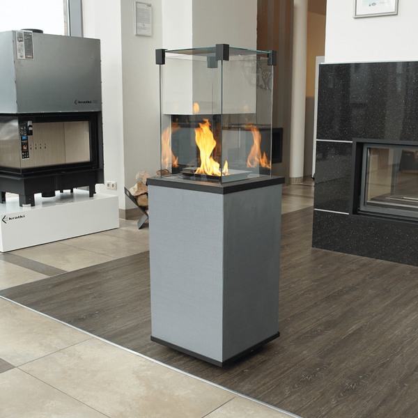 Газовий обігрівач Kratki PATIO MINI керамограніт FILO MERCURIO - пульт PATIO/MINI/G30/37MBAR/Q/F/M фото