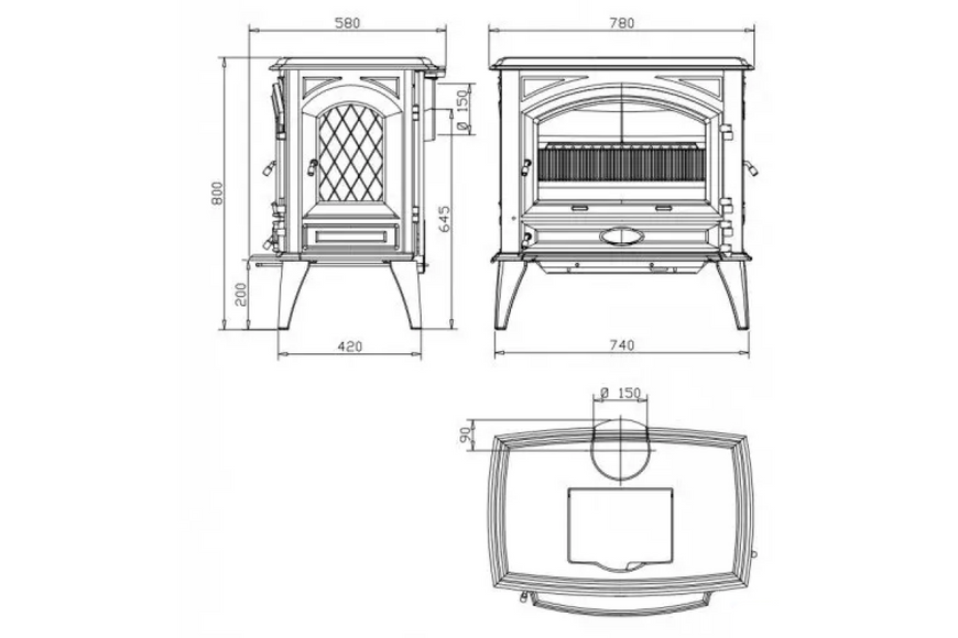 Чавунна мульти Піч Dovre 760 GM 760 GM фото