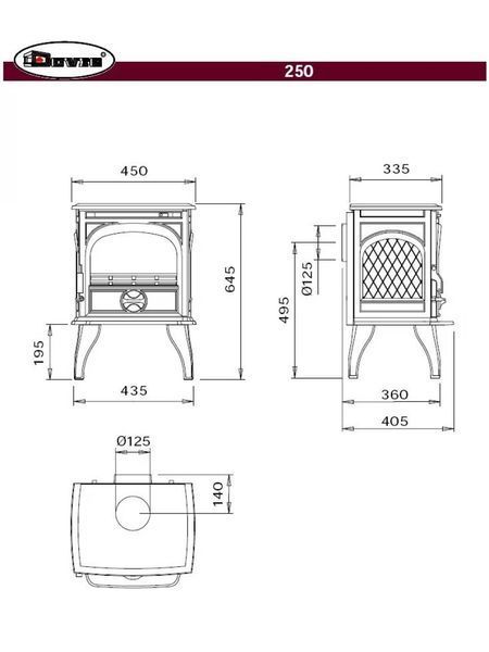 Чавунна піч Dovre 250 М 250 М фото