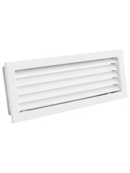 Решітка вентиляційна для каміна KRVZS 450&times;170-ML без регуляції біла KRVZS 450&times;170-ML.B фото