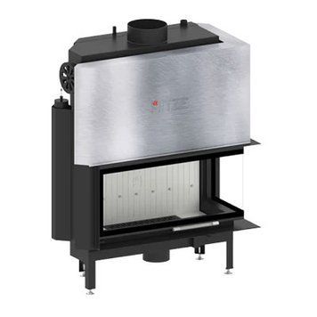 Камінна топка з водяним контуром HITZE AQUASYSTEM 90x41.RG-D 21 кВт, права з гільйотиною 17240061 фото
