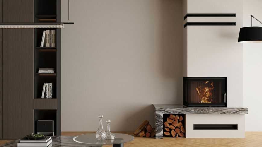 Камінна топка BOKAR 655045 L (14,5 kW) black ceramatex 645045b L фото