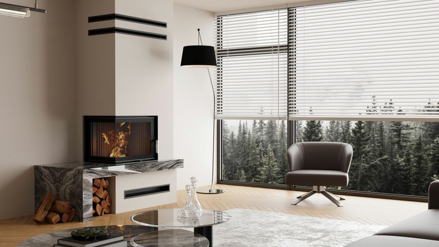 Камінна топка BOKAR 655045 L (14,5 kW) black ceramatex 645045b L фото