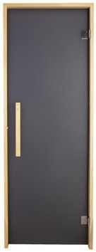 Двері для лазні та сауни Tesli Lux Graphite 1900х700 016165 фото