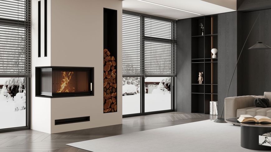 Камінна топка BOKAR 855045 L (17,0 kW) black ceramatex 845045b L фото