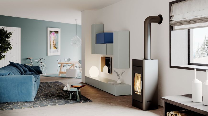 Сталева піч Defro Home SOLUM Solum Black фото