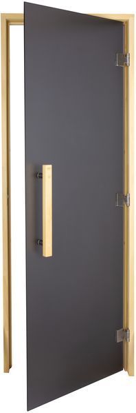 Двері для лазні та сауни Tesli Lux Graphite Sateen 2000х800 016256 фото