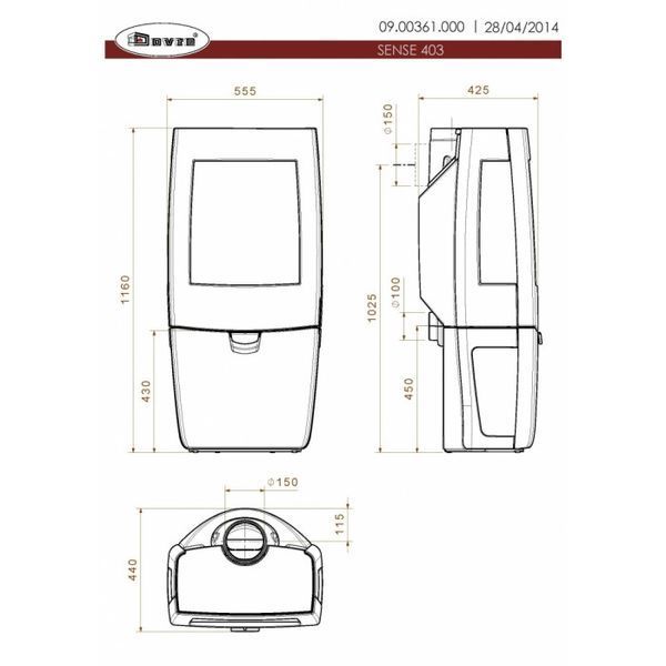 Чавунна піч Dovre SENSE 403 Sense 403 фото